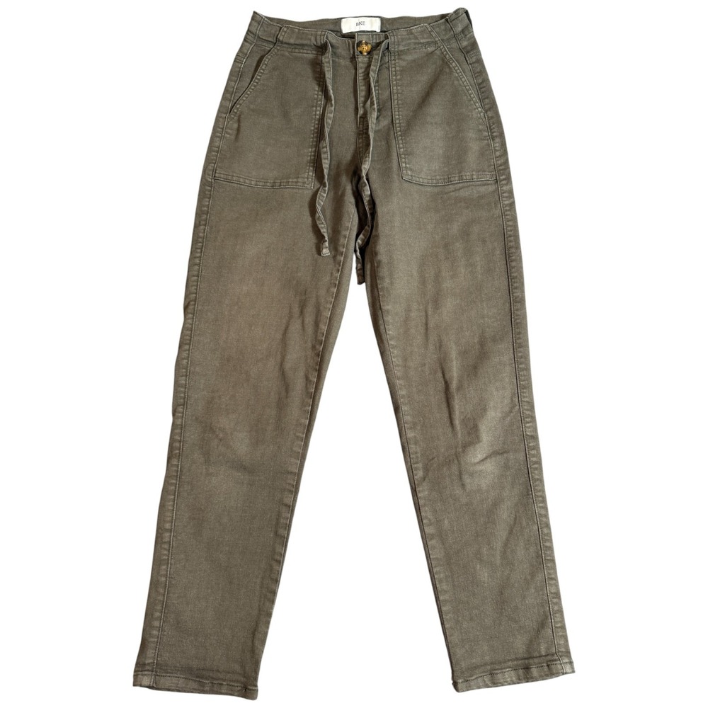 BKE Army Green‎ Women Pants Super Stretch Size 24x27 Olive Casual Buckle
